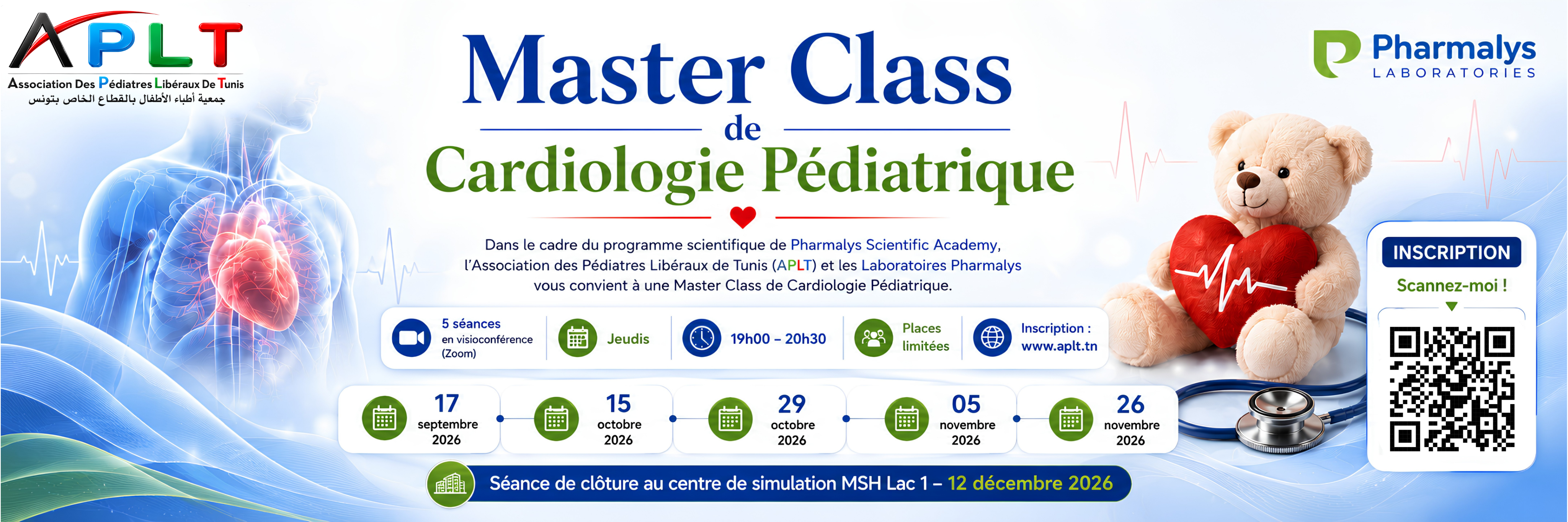 Masterclass de cardiologie pédiatrique 2026 — APLT