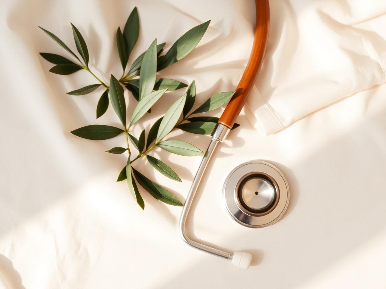 Stéthoscope sur un fond clair