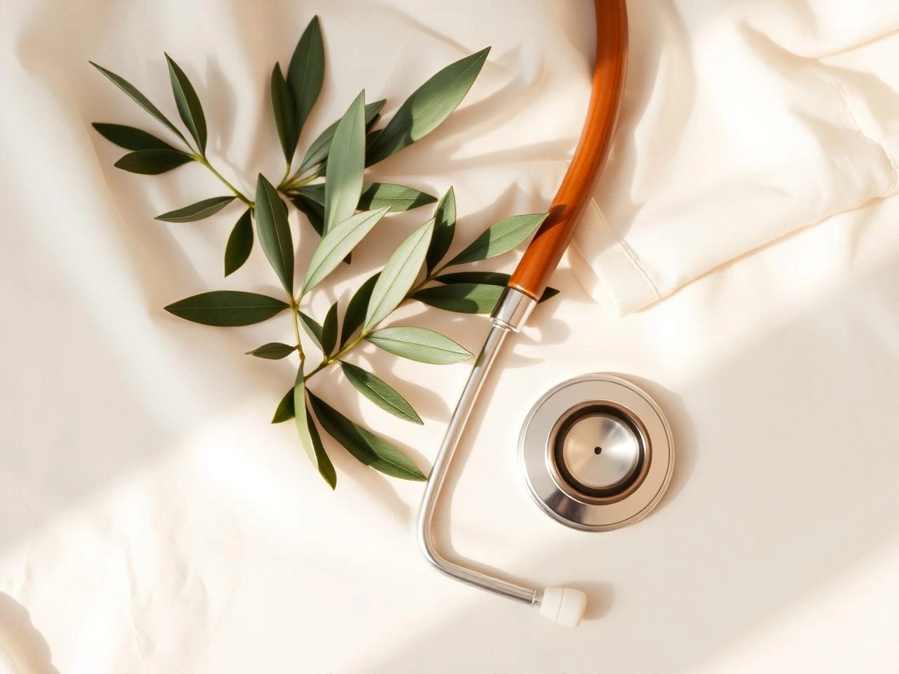Stéthoscope sur un fond clair